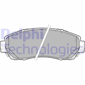Ön Fren Balata Honda Cr-V 1.6L N16a2 İ-Dtec Dizel Otomatik Vites 4X4 Re6 Kasa 13-> - Aşınma İkaz Soketli DELPHI LP2710