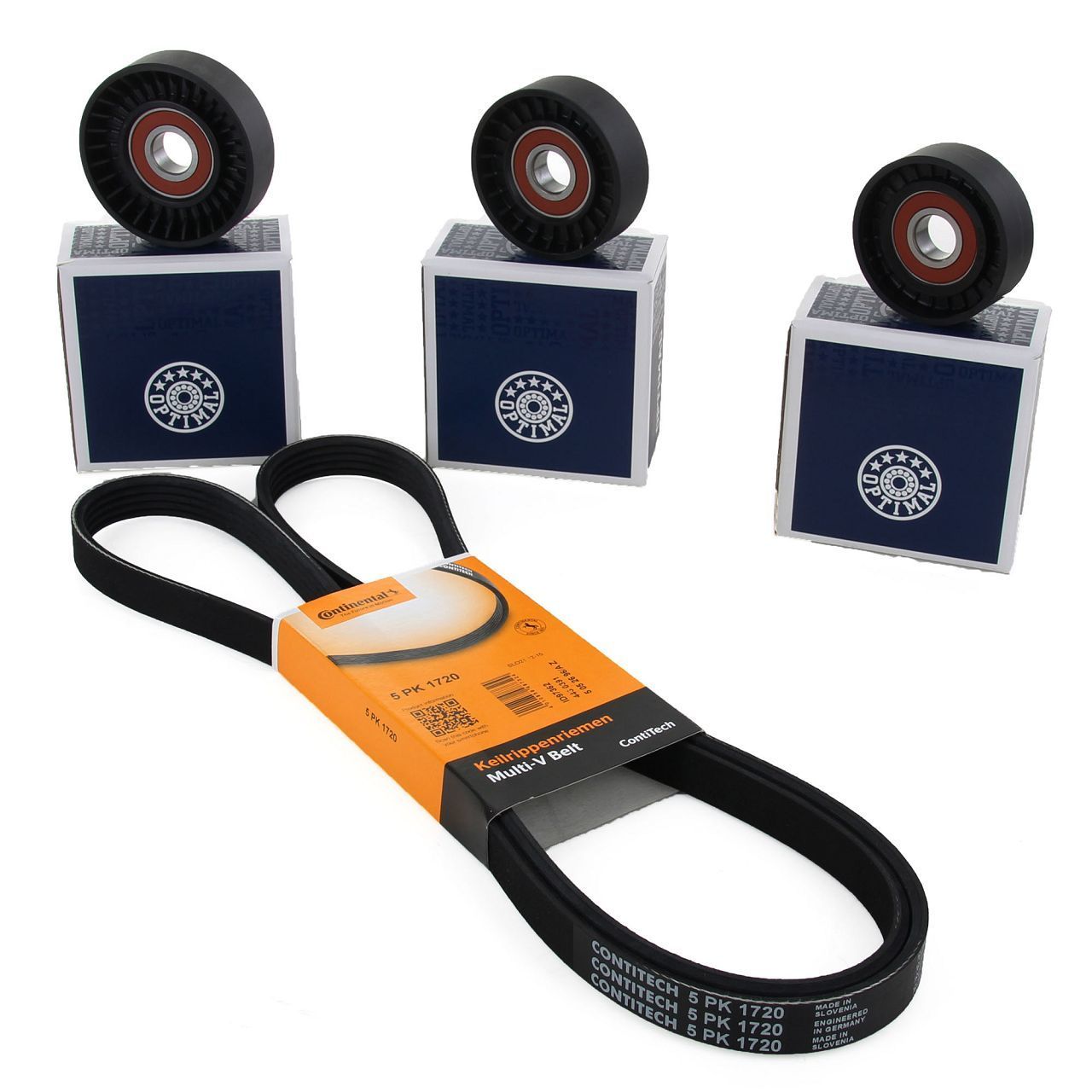 Mercedes W169 Kasa A150 -  A160 V Kayışı Gergi Bilya Seti Contınental Marka A0159974892 - 5PK1765