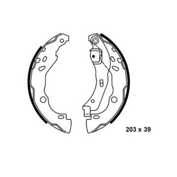 Arka Kampana Pabuç Balata Dacıa Logan 1.5L Dcı 04-12 / Renault Clıo Iıı 1.5L Dcı 12-> SANGSIN SA177