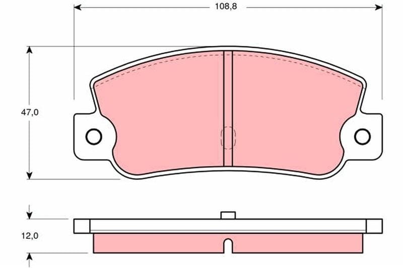 Arka Balata Fıat Croma 1.6/2.0/2.0İe/2.0İe Turbo/1.9T/2.5D/2.5Td Tmpr 2.0İe TRW GDB360