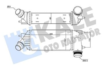 İntercooler Al/Pl/Brz C8-Jumpy-Scudo-807-Expert-Toyota Proace KALE 350860