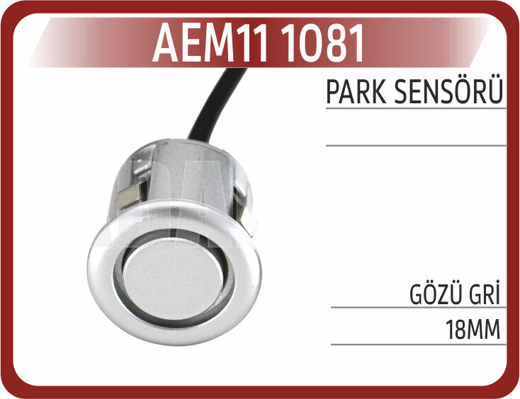 Park Sensörü Gözü Gri 18Mm AEM11 1081