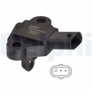 Map Basınç Sensörü Vw-Skoda-Seat-Cupra-Audi-Golf-Kodıaq-Octavia-Leon-Ateca-Formentor-A3 18> Dpba-Dp Ca-Dxdb-Dfya-Dpca-Dada-Dlaa 1.5 Tsi DELPHI PS20087-12B1