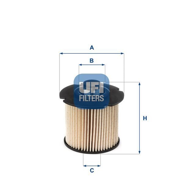 Mazot Fıltresı Combo E-Vıvaro C-Crossland-Grandland-Partner-Berlıngo-Jumpy-Expert-P208-P301-P308 P508-P2008-P3008-5008-C3-C4-Ds3 1.6-2.0 Bluehdı Focus Iıı-Mondeo-Kuga Iı-Mondeo-Galaxy 1.5-2.0 Tdcı UFI 2610400