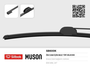 Silecek Süpürgesi 600Mm Muz Tipi Daf Cf65/75/85 F65/75/85 Man F2000 Mercedenz Benz SILBAK SB600K