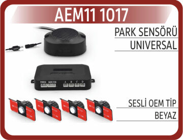 Park Sensörü Sesli Oem Tip Beyaz AEM11 1017