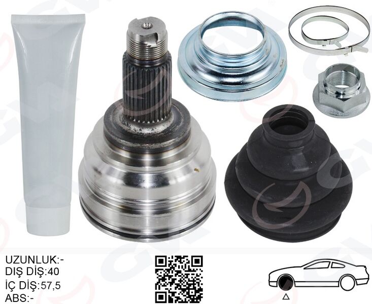 Aks Kafası Dış Arka Sağ/Sol Bmw X5 E53 00>07 141.5Mm GVA 4499015K