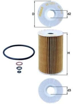 Yag Fıltresı Bmw M40 M43 M44 E30 E36 E46 E34 MAHLE OX127.1D