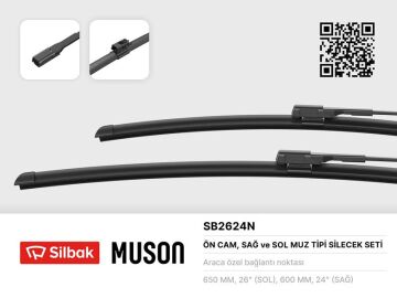 Sılecek Supurgesı Takımı 650Mm / 600Mm Mercedes Sprınter B907 B910 SILBAK SB2624N