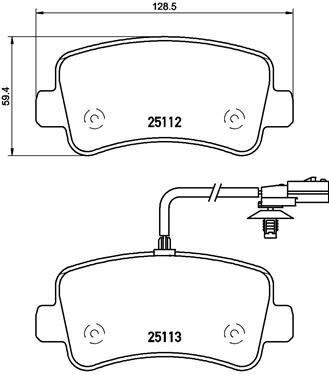 Arka Balata Master Iıı 10>Movano 10> 2.3 Dci Cdti Tek Teker 440601186R-440604591R BREMBO P68063