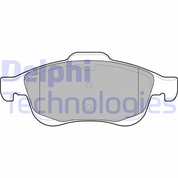 Ön Fren Balatası Peugeot Partner 08>11 P5008 09>17 Cıtroen Berlıngo 08> C4 Pıcasso 06>15 Ds4 11>18 D S5 15>18 283Mm DELPHI LP2101