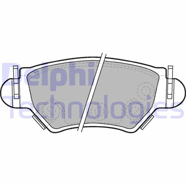 Arka Fren Disk Balata Astra G 98>05 Zafıra A 98>05 Corsa C-Combo C 03>09 DELPHI LP1553