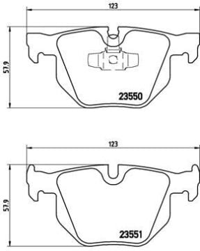 Fren Balatası Arka Bmw E90 E91 E92 E93 E84 BREMBO P06039