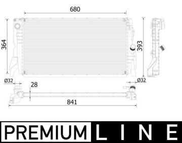 Motor Su Radyatoru Bmw F52 F45 F46 F48 F49 F39 . Mını F54 F55 F56 F57 F60 MAHLE CR2314000P