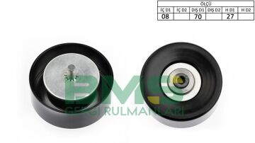 Kayıs Gergı Rulmanı Bmw M47 M57 E46 E60 E61 E63 E64 E65 E66 E83 E53 BMS 402