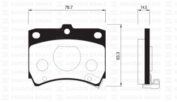 Ön Fren Balata Kıa Prıde 1.3L 90-> / Mazda 121 1.3L 87-90 SANGSIN SP1049