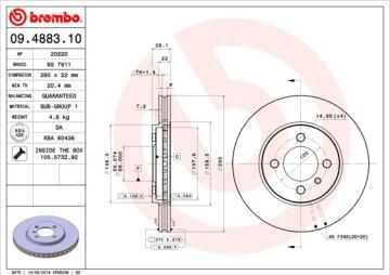 Fren Dıskı On Bmw E30 BREMBO 09488310