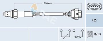 Oksijen Sensörü Astra G-Corsa C-Merıva A-Vectra C-Zafıra 1.4-1.6 16V 98-05 Z14xe-Z16xe FAE 77155