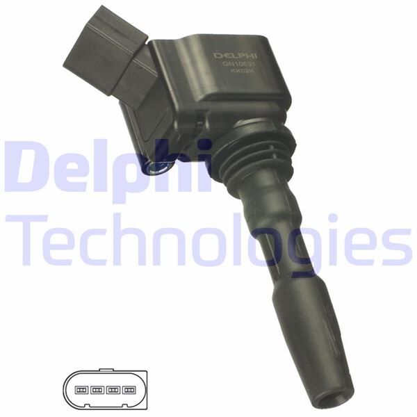 Ateşleme Bobini Golf Vıı-Beetle-A3 1.2-1.4 Tsi-Jetta Iv-Passat-A1-Q3 1.4 Tsi-Polo 1.0-1.2-1.4 Tsi DELPHI GN10631-12B1