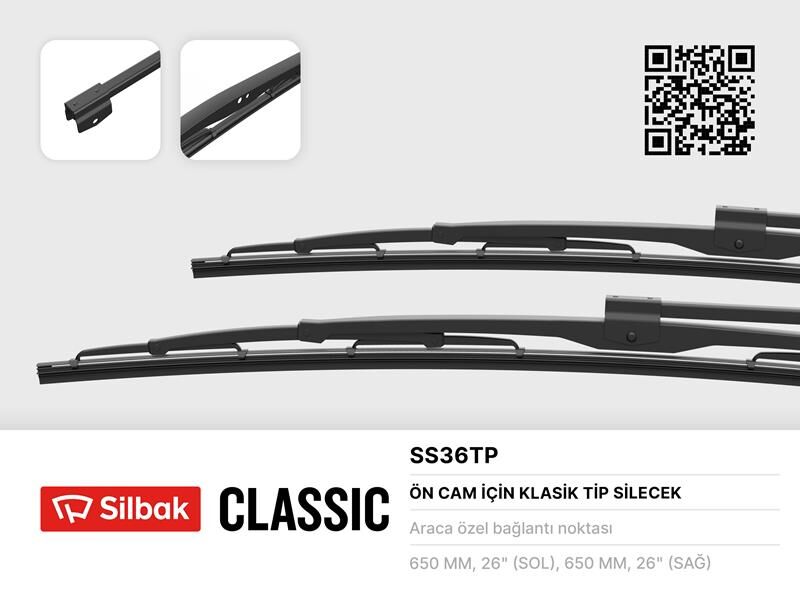 Silecek Süpürgesi Bmc Profesyonel 650Mm SILBAK SS36TP