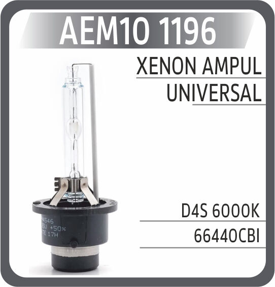 Xenon Ampul D4s 6000K AEM10 1196