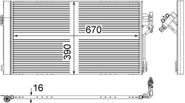 Klıma Radyatoru Mercedes Vıto W639 03> MAHLE AC761000S