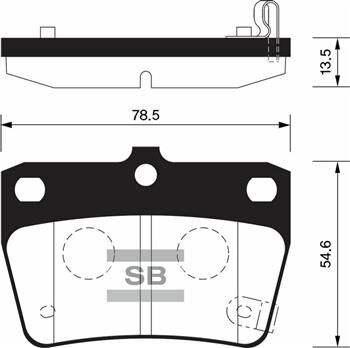 Arka Fren Balata Toyota Rav4 2.0L 1Az-Fe Aca21 01-05 / Chery Tıggo 1.6L 2.0L J11 06-14 SANGSIN SP1457
