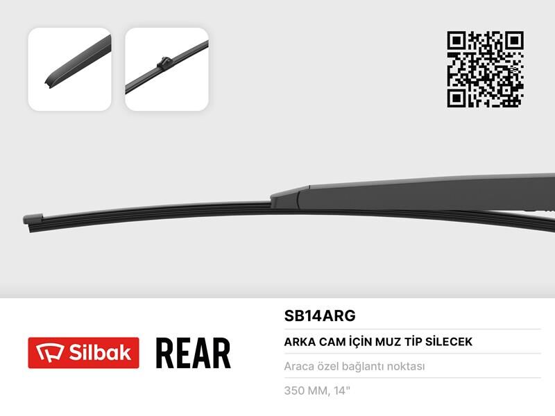 Silecek Süpürgesi Arka Muz Tipi 350Mm A1 05/10> Porsche Cayenne 09/10> Touareg 01/10> SILBAK SB14ARG