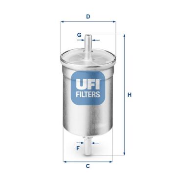 Yakıt Benzin Filtresi P106-P206-P207-P208-P301-P306-P307-P308-P406-P407-P508-P2008-P3008-P5008-C2- C3-C4-C5-C-Elysee-Partner-Berlıngo-Expert 1.0-1.1-1.4-1.6 Thp-Vtı Clıo-Kangoo-Laguna-Megane-Trafıc-G UFI 3171000