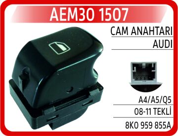 Cam Anahtarı Audı A4/A5/Q5 08-11 Sağ AEM30 1507