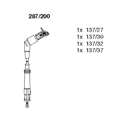 Atesleme Kablosu Setı Bmw M43 E36 BREMI 287.200